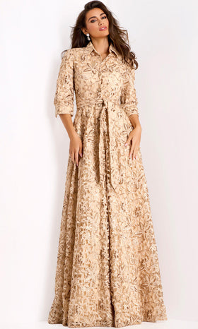 Jovani 39426 - Elegant Embroidered Lace Gown