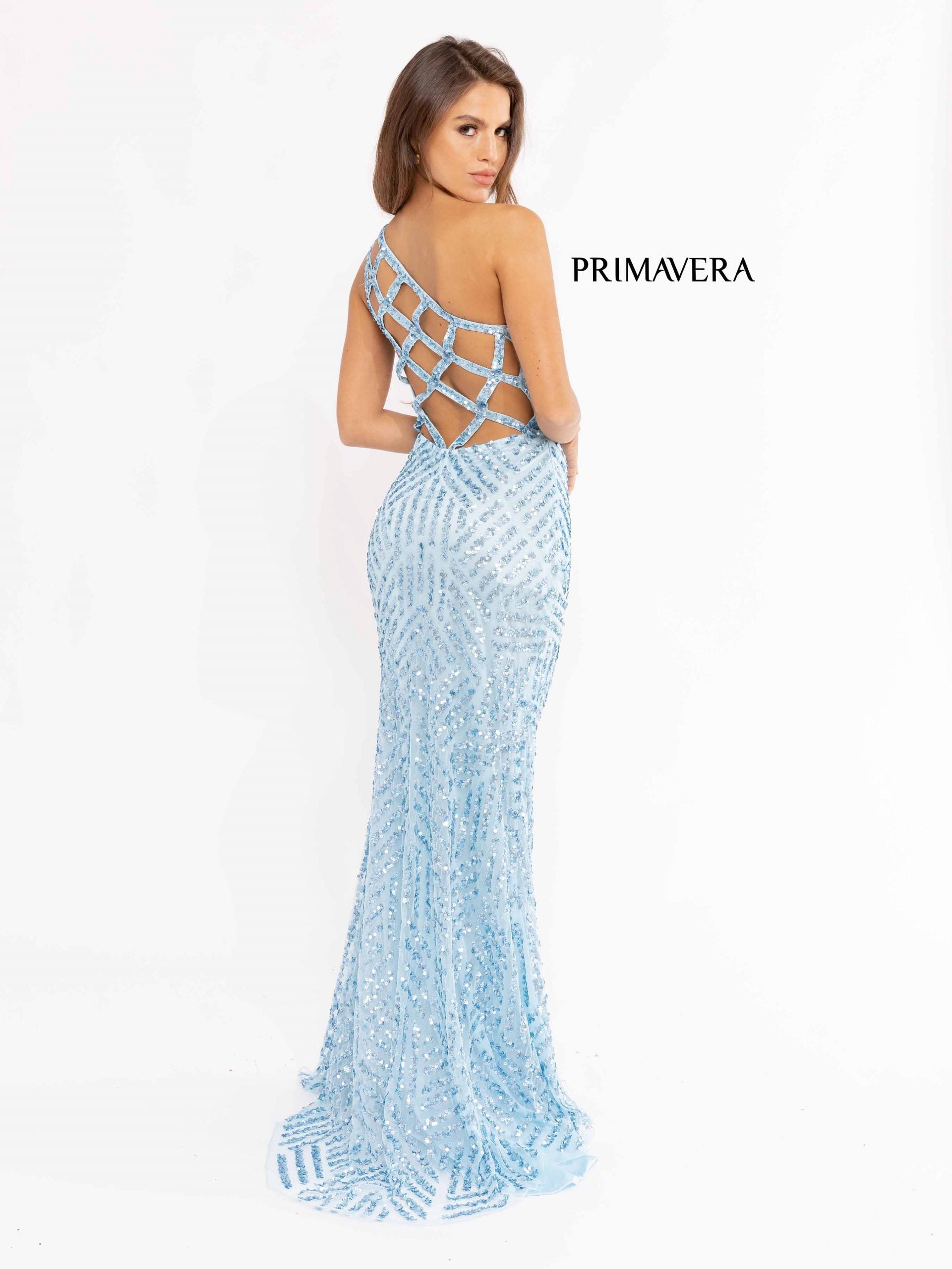 Primavera Couture 3951 Formal Prom Long Slit Evening Dress