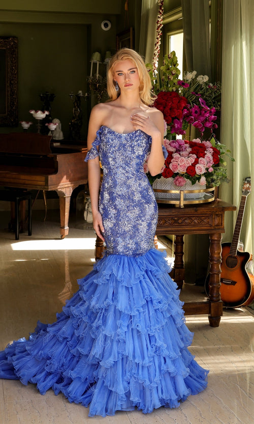 Ava Presley Periwinkle Apparel & Accessories > Clothing > Dresses