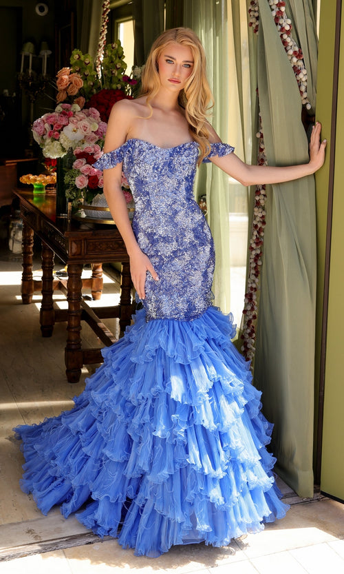 Ava Presley Periwinkle Apparel & Accessories > Clothing > Dresses