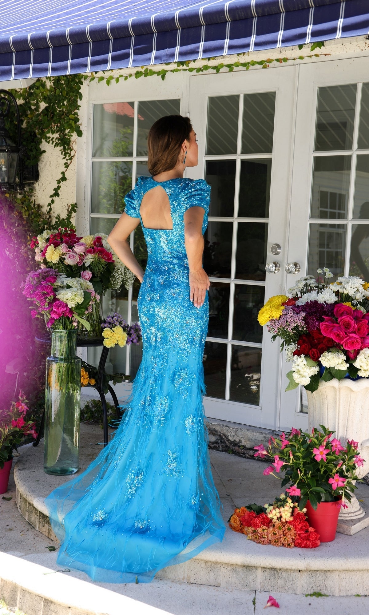 Ava Presley Turquoise Apparel & Accessories > Clothing > Dresses