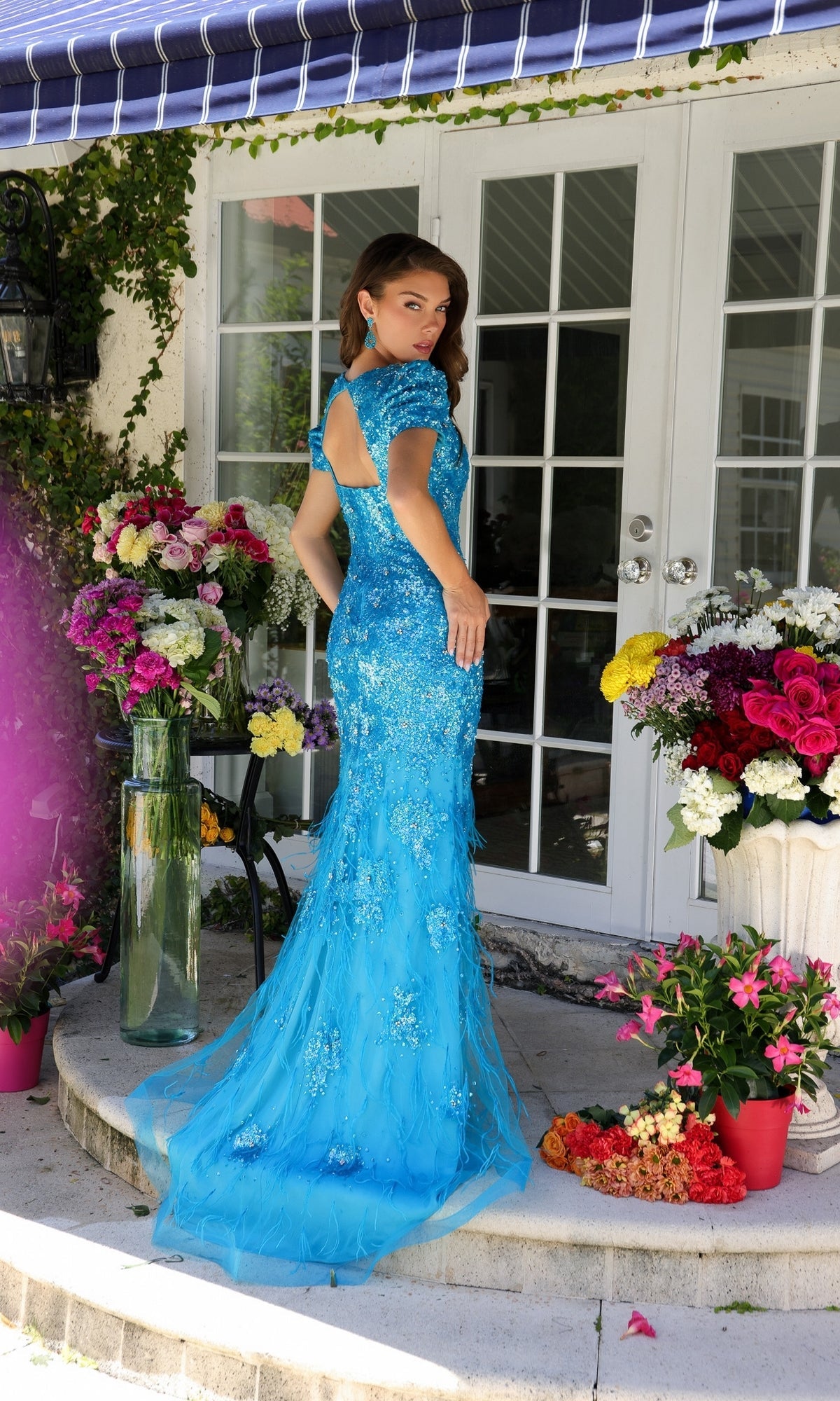 Ava Presley Turquoise Apparel & Accessories > Clothing > Dresses