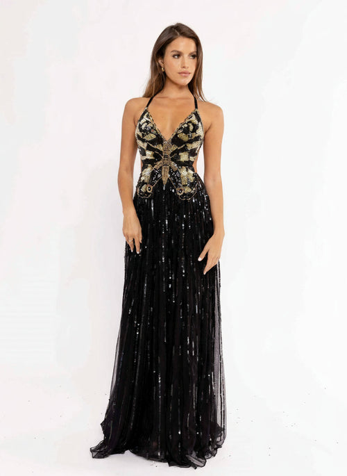 Primavera Couture 3957 Sequined Evening Gown
