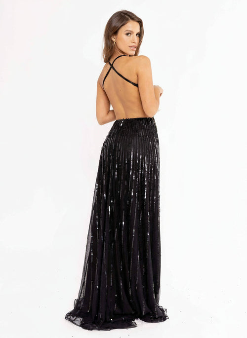 Primavera Couture 3957 Sequined Evening Gown