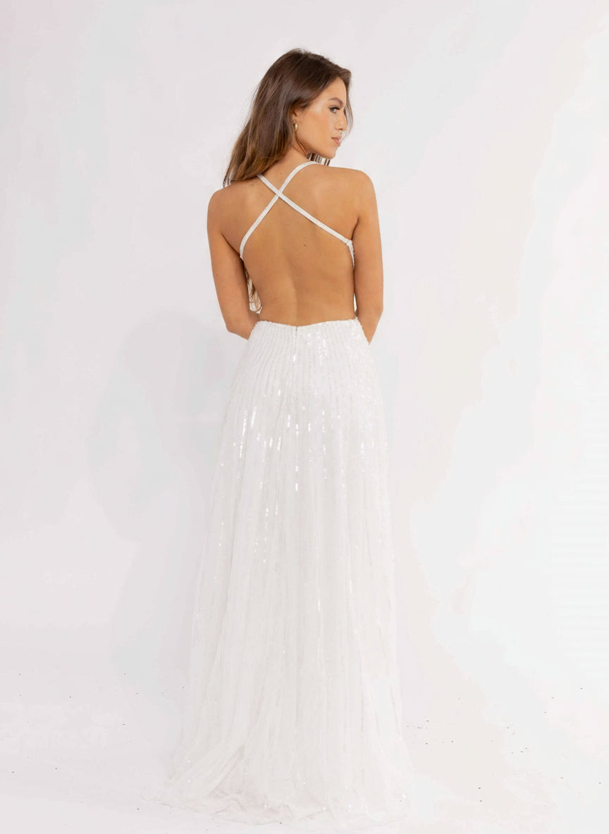 Primavera Couture 3957 Sequined Evening Gown