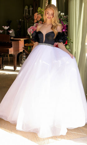 Ava Presley 39581 A-Line Empire Off-Shoulder Sweetheart Dress