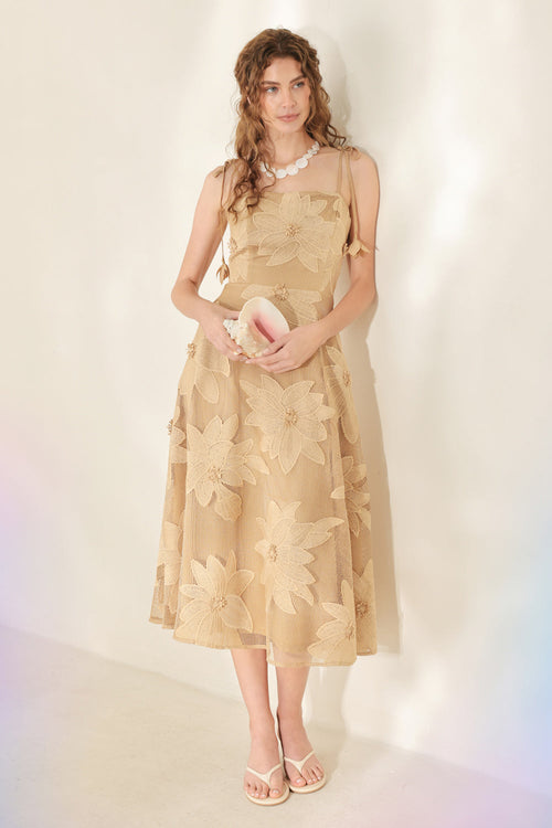 Flying Tomato TAN DRESSES