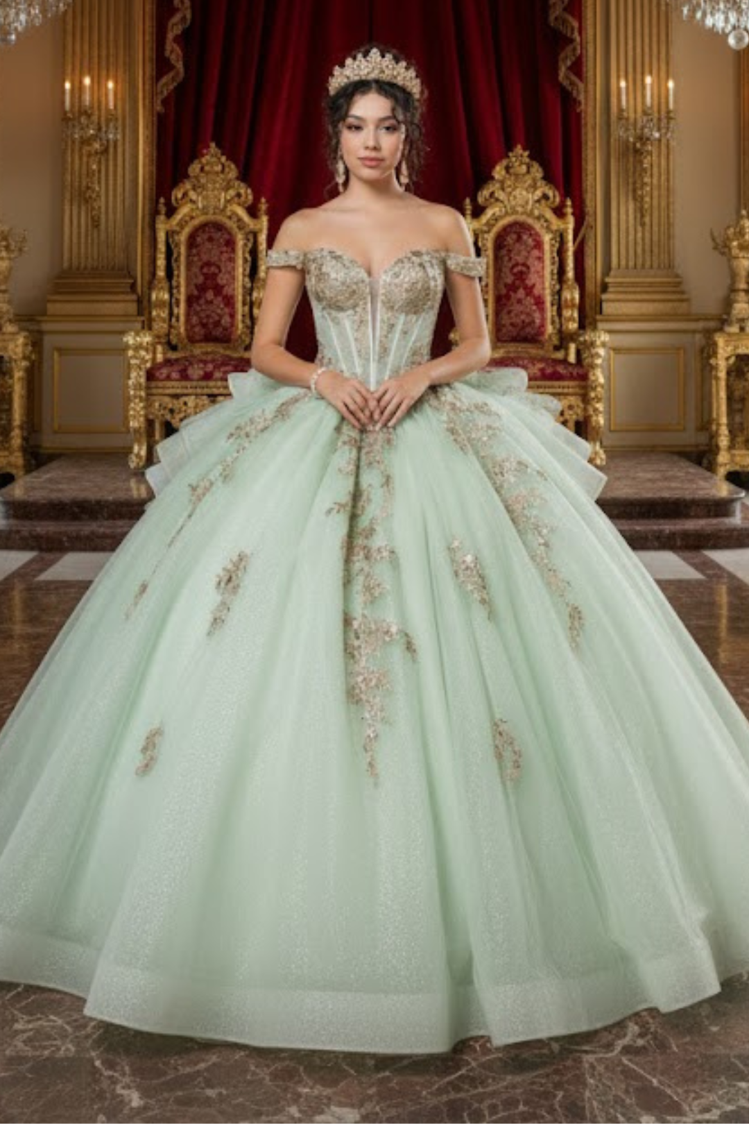 Quinceanera Dress Sweetheart Ruffles Sequin Prom Gown By Layla K LK272