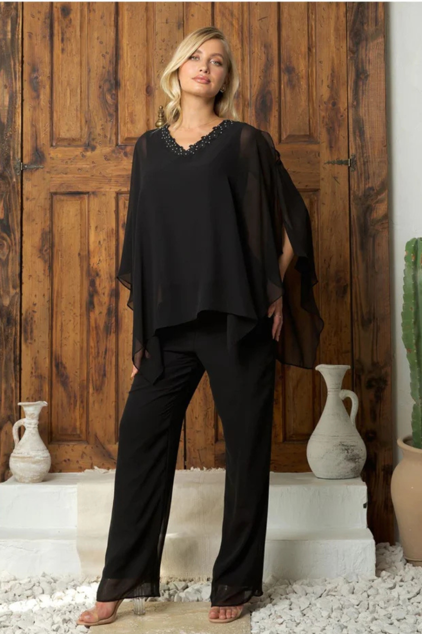 Eva USA 3463 Two Piece Long Formal Evening Pant Suit