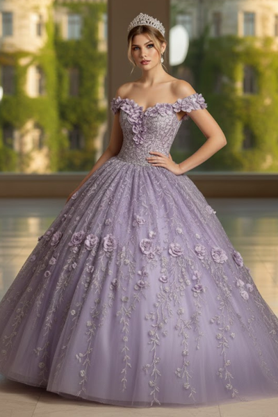 Sweet 16 Birthday Party Dress in Yellow Style Ball Gown