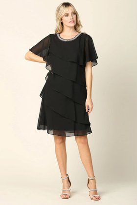 Eva USA 3361 Black Funeral Dress for Women