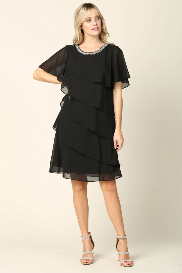 Eva USA Black Mother of the Bride Dress