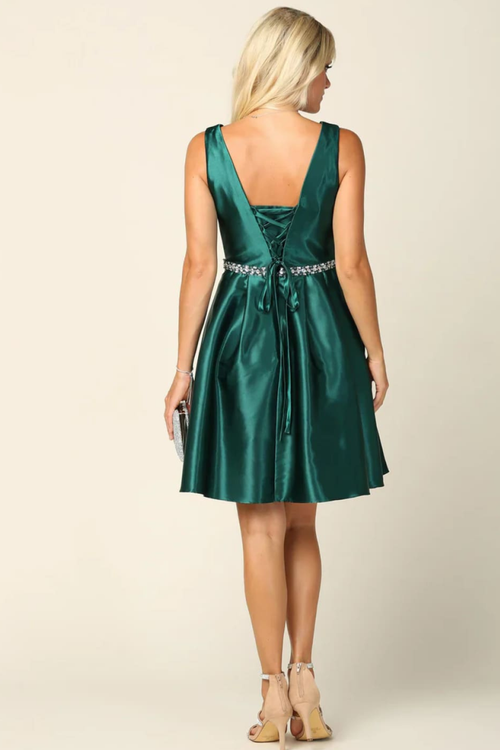 Eva USA 3419 Sleeveless Short Homecoming Dress