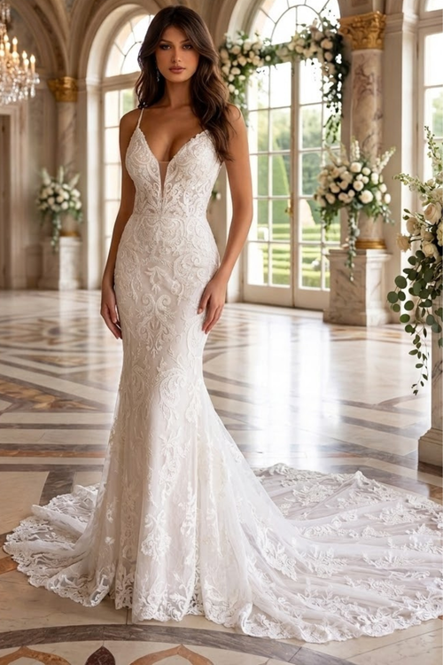 Primavera Couture 11112 Fitted Long Wedding Dress