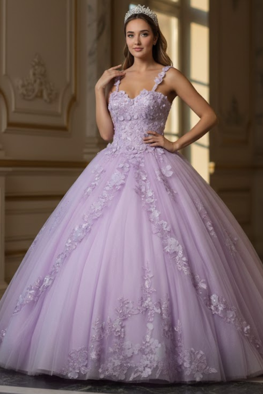 Sweet 16 Birthday Party Dress in Sage Style Ball Gown
