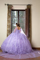 3D Butterfly Cape Sleeve Ball Gown by Bella Princess PQ1001