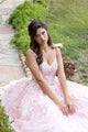 3D Butterfly Cape Sleeve Ball Gown by Bella Princess PQ1001
