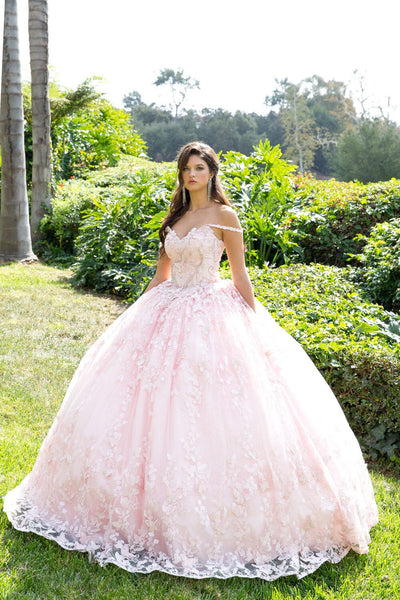 3D Butterfly Cape Sleeve Ball Gown by Bella Princess PQ1001