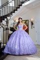 3D Butterfly Cape Sleeve Ball Gown by Bella Princess PQ1001