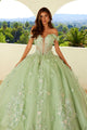 3D Butterfly Off Shoulder Ball Gown by Juliet JT1485J - Quinceanera Dresses