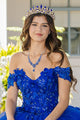 3D Butterfly Off Shoulder Ball Gown by Bella Princess PQ1028