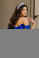 3D Butterfly Off Shoulder Ball Gown by Bella Princess PQ1028