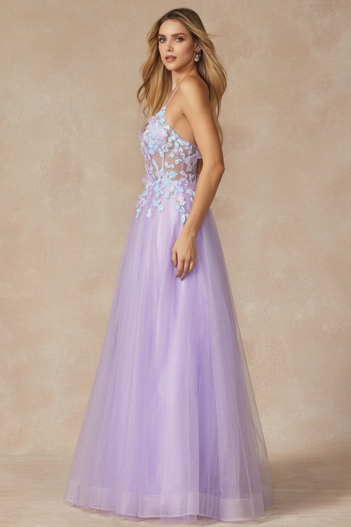 Juliet Lavender Long Formal Dresses