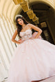 3D Butterfly Sheer Corset Ball Gown by Bella Princess PQ1032