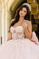 3D Butterfly Sheer Corset Ball Gown by Bella Princess PQ1032