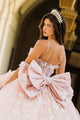 3D Butterfly Sheer Corset Ball Gown by Bella Princess PQ1032