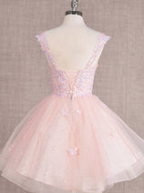 3D Butterfly Short Sleeveless Dress by Elizabeth K GS3186