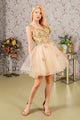 3D Butterfly Short Sleeveless Dress by Elizabeth K GS3186 - Short Cocktail Dresses