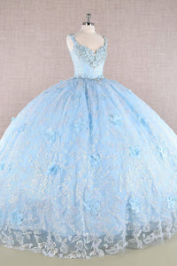 3D Butterfly Sleeveless Ball Gown by Elizabeth K GL3183 - Quinceanera Dresses