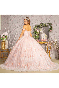 3D Butterfly Sleeveless Ball Gown by Elizabeth K GL3183 - Quinceanera Dresses