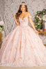 3D Butterfly Sleeveless Ball Gown by Elizabeth K GL3183 - XS / Blush - Quinceanera Dresses