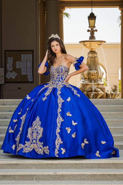 3D Butterfly Sweetheart Ball Gown by Bella Princess PQ1019