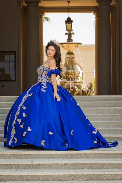 3D Butterfly Sweetheart Ball Gown by Bella Princess PQ1019