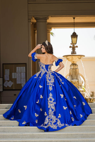 3D Butterfly Sweetheart Ball Gown by Bella Princess PQ1019