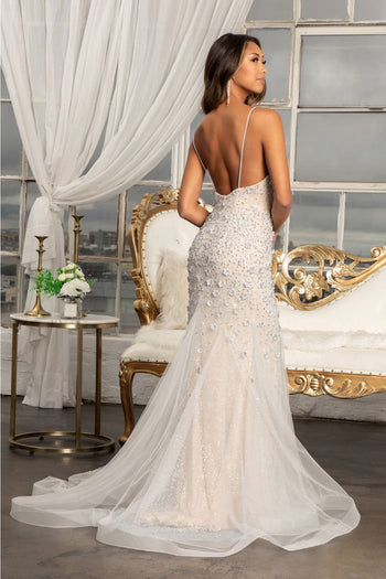 3D Floral Applique Mermaid Dress by Elizabeth K GL3000 - Long Formal Dresses