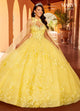 Mary's Bridal MQ2157 3D Floral Cape Quinceanera Dress