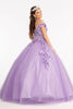 3D Floral Cold Shoulder Ball Gown by Elizabeth K GL1988 - Quinceanera Dresses