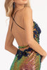 3D Floral Fitted Sequin Gown by Elizabeth K GL3025 - Long Formal Dresses