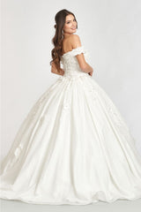 3D Floral Glitter Ball Gown by Elizabeth K GL1971 - Quinceanera Dresses