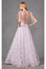 3D Floral Glitter Sleeveless A-line Gown by Juliet JT2439K - Dress