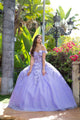 3D Floral Off Shoulder Ball Gown by Bella Princess PQ1002
