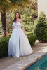 3D Floral Off-Shoulder Wedding Gown by Juliet JT2483KW - Dress