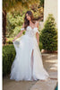 3D Floral Off-Shoulder Wedding Gown by Juliet JT2483KW - Dress