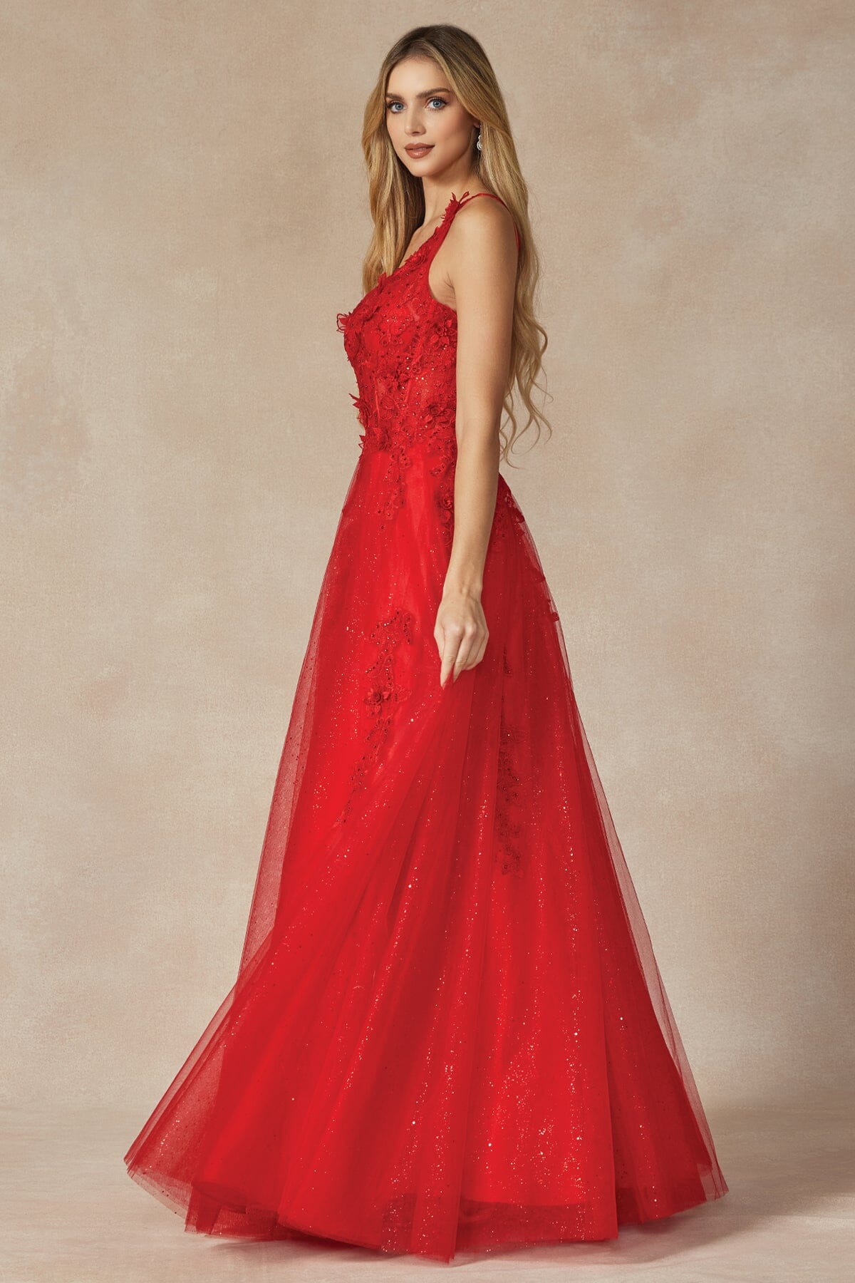 Juliet Red Long Formal Dresses