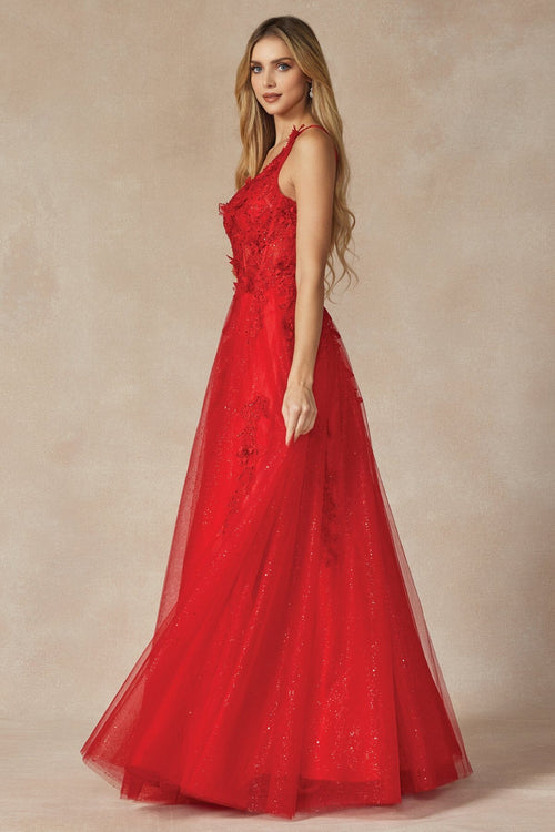 Juliet Red Long Formal Dresses
