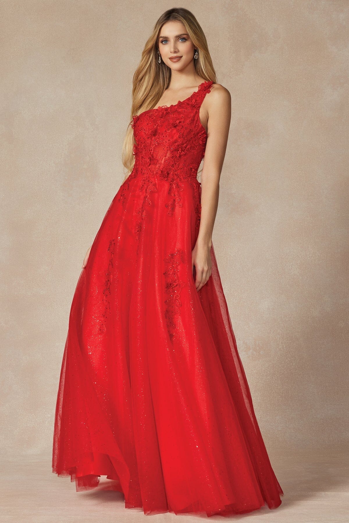 Juliet Red Long Formal Dresses
